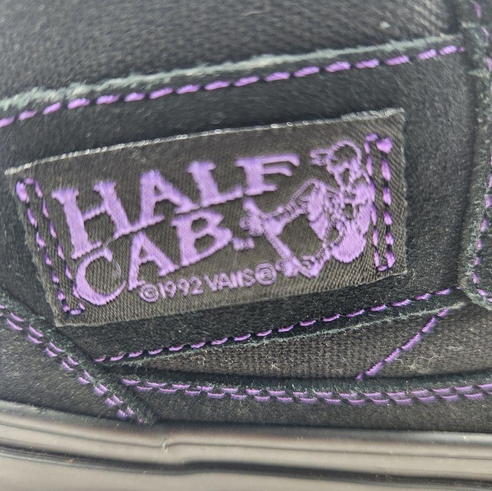 Vans Half Cab Rare Black and Purple Half Cab Skateboard Shoes Men's Size 7 - Picture 7 of 13